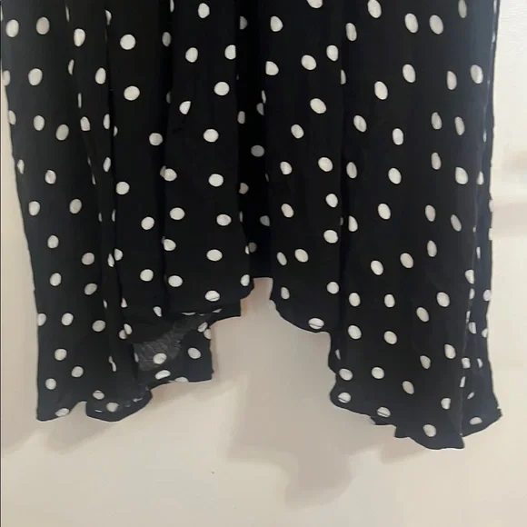 Justice Girls short sleeves Maxi Dress Black with white Polka Dots size 14 - Picture 3 of 13